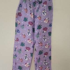 Old Navy Lavender Holiday Print Pajama Pants